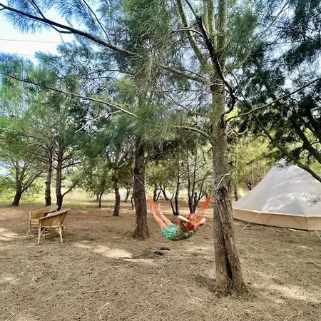 Glamping With Yoga And Natural Pool Near Fuseta 럭셔리텐트 *